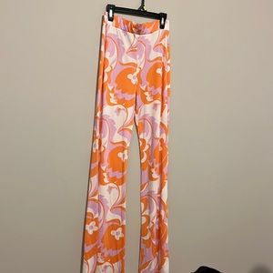 Zara Printed Flare pants